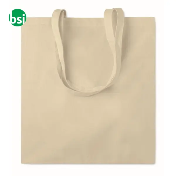 Shopper in cotone naturale c/soffietto - PORTOBELLO -  6