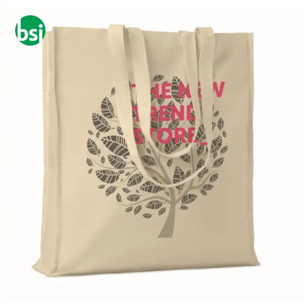 Shopper in cotone naturale c/soffietto - PORTOBELLO -  2