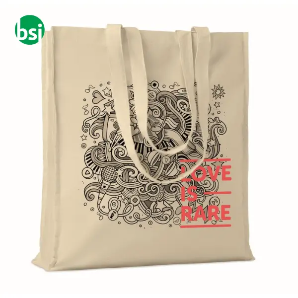 Shopper in cotone naturale c/soffietto - PORTOBELLO -  3