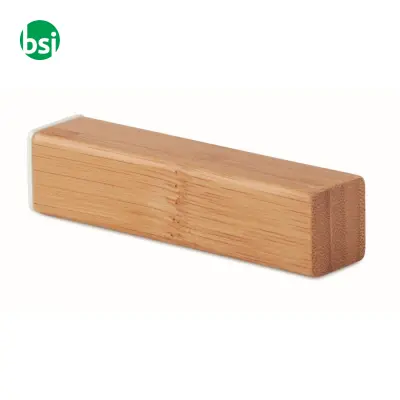 Power bank in bamboo - 2200 mAh - POWERBAM - Immagine 5