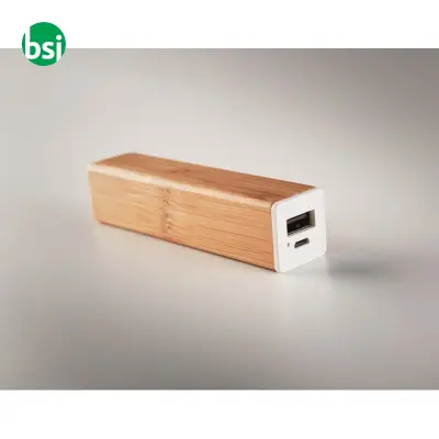 Power bank in bamboo - 2200 mAh - POWERBAM - Immagine 7