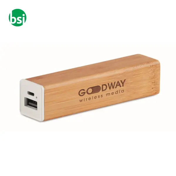 Power bank in bamboo - 2200 mAh - POWERBAM -  4