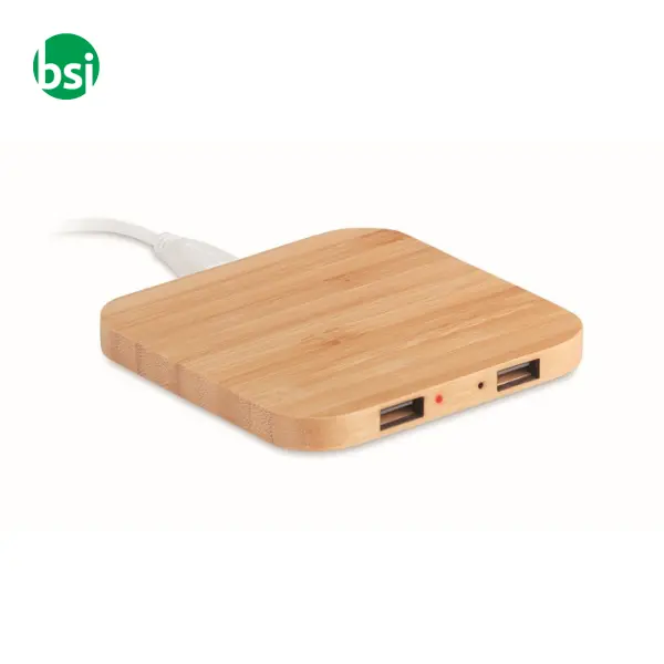 Caricatore wireless in bamboo - CUADRO -  1