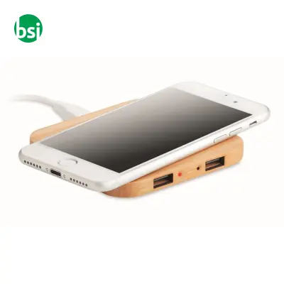 Caricatore wireless in bamboo - CUADRO - Immagine 3