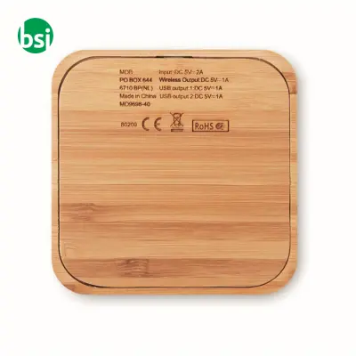 Caricatore wireless in bamboo - CUADRO - Immagine 4