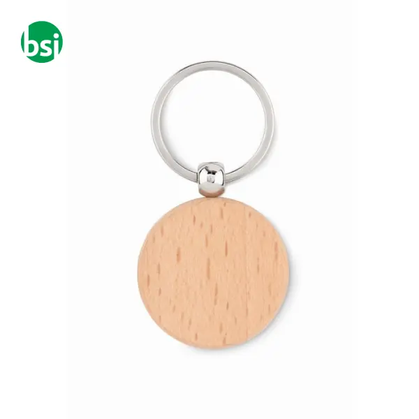 Portachiavi rotondo in legno - TOTY WOOD -  1