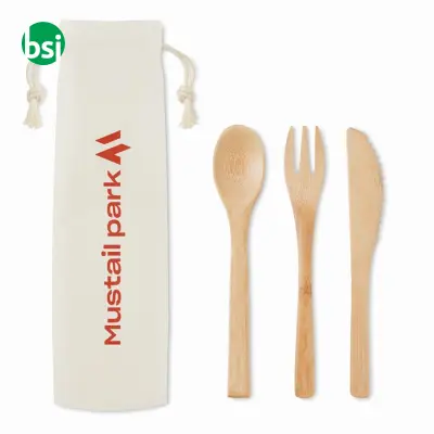 Set posate in bamboo - SETBOO - Immagine 6