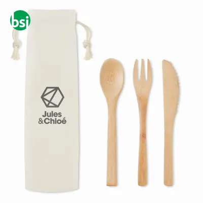 Set posate in bamboo - SETBOO - Immagine 7
