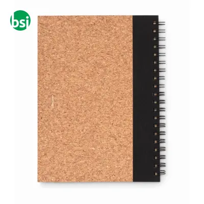 Notebook in sughero c/penna - SONORA PLUSCORK - Immagine 3