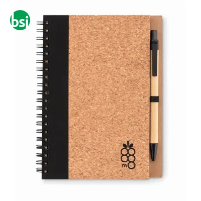 Notebook in sughero c/penna - SONORA PLUSCORK - Immagine 2