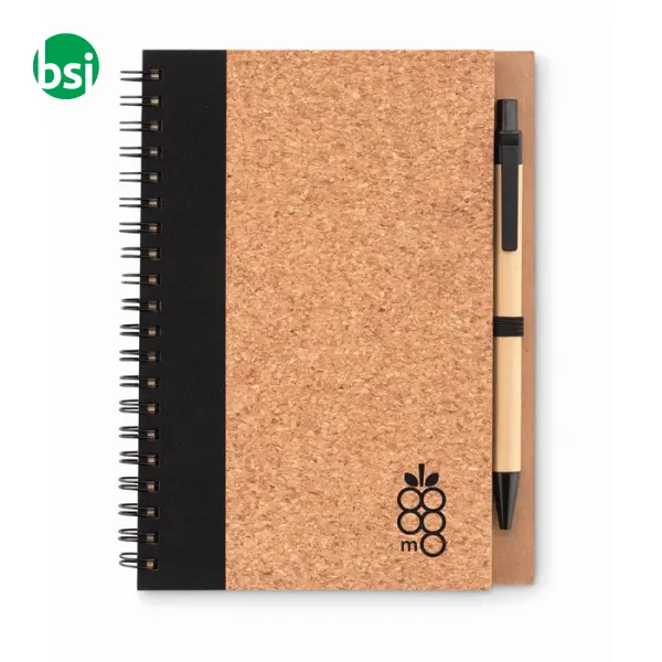 Notebook in sughero c/penna - SONORA PLUSCORK -  2