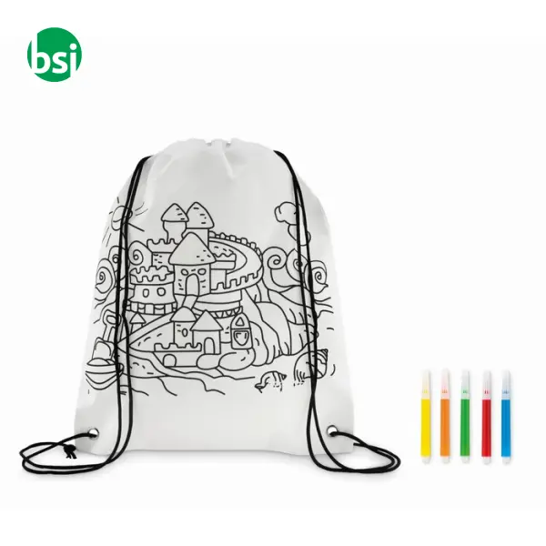 Sacca da colorare in non woven  - CARRYDRAW -  1