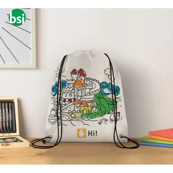 Sacca da colorare in non woven  - CARRYDRAW -  3