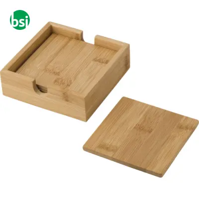 Set sottobicchieri di bamboo Archer - Immagine 3