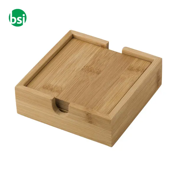 Set sottobicchieri di bamboo Archer -  1