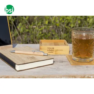 Set sottobicchieri di bamboo Archer - Immagine 4