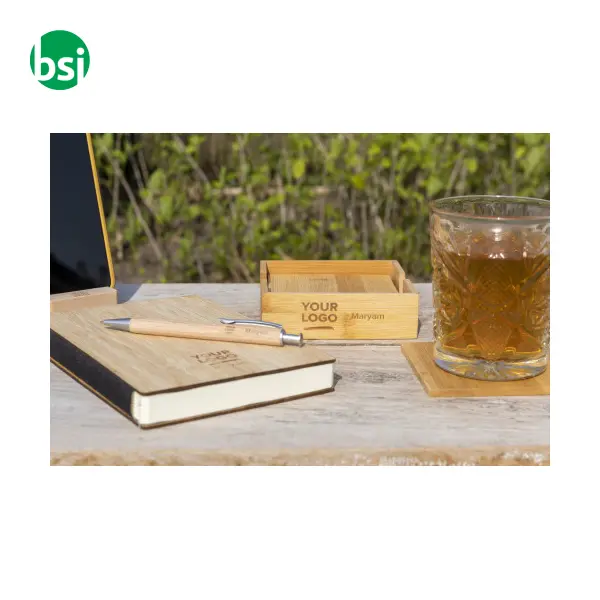 Set sottobicchieri di bamboo Archer -  4