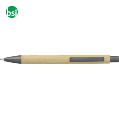 Penna a sfera in bamboo refill blu Kalani - Immagine 2