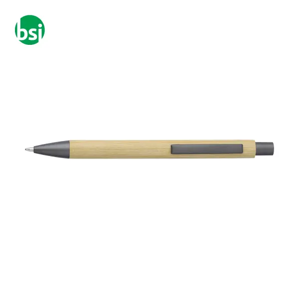 Penna a sfera in bamboo refill blu Kalani -  2