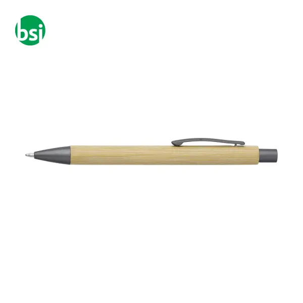 Penna a sfera in bamboo refill blu Kalani -  1
