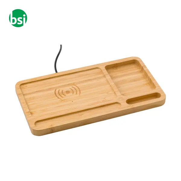 Organizer da scrivania in bamboo Faye -  2