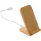 Supporto per smartphone in bamboo ricaricabile Claudie - Anteprima 1