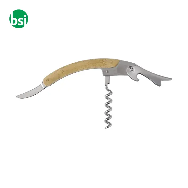 Coltello da cameriere in bamboo e acciaio inox Lenny -  3