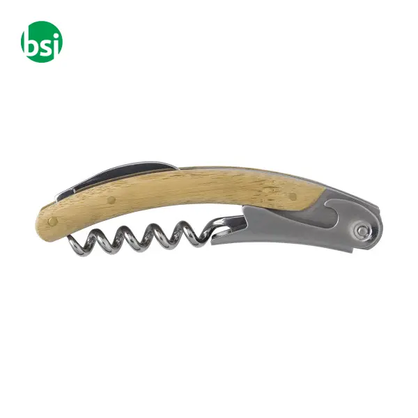 Coltello da cameriere in bamboo e acciaio inox Lenny -  1
