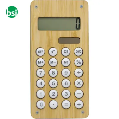 Calcolatrice in bamboo e ABS Thomas - Immagine 2