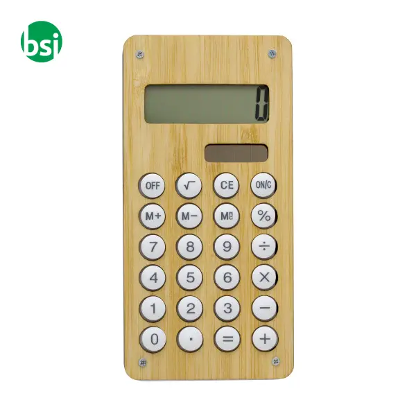 Calcolatrice in bamboo e ABS Thomas -  2