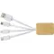 Set cavi per la ricarica 3 in 1 in bamboo Brandan - Anteprima 2