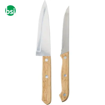 Set 2 coltelli in bamboo confezione personalizzata Tony - Immagine 5
