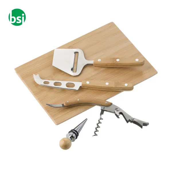 Set vino & formaggio in bamboo Patrick -  1