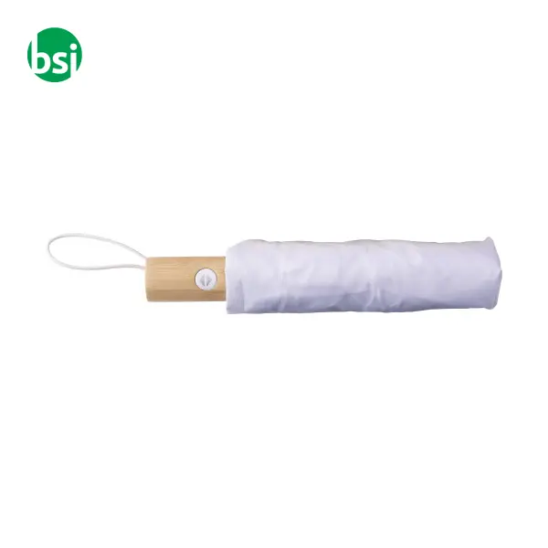 Ombrello pieghevole Apri e Chiudi rPET e bamboo Teodora -  9