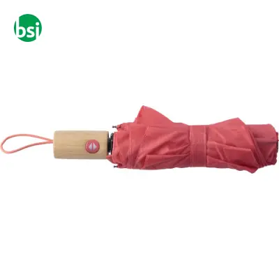 Ombrello pieghevole Apri e Chiudi rPET e bamboo Teodora - Immagine 3