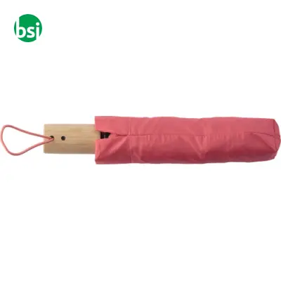 Ombrello pieghevole Apri e Chiudi rPET e bamboo Teodora - Immagine 4