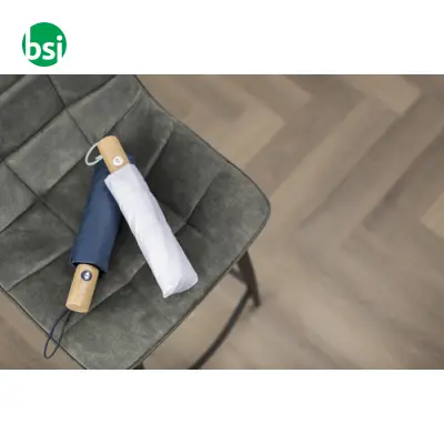Ombrello pieghevole Apri e Chiudi rPET e bamboo Teodora - Immagine 6