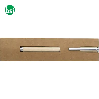 Penna a sfera in legno di acero Lucienne - Immagine 2