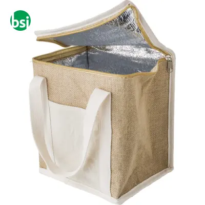 Borsa termica in juta personalizzabile Raveena
