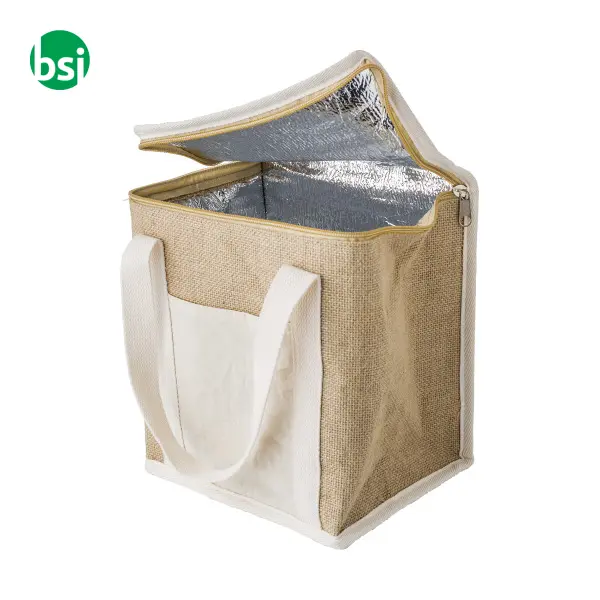 Borsa termica in juta personalizzabile Raveena -  1