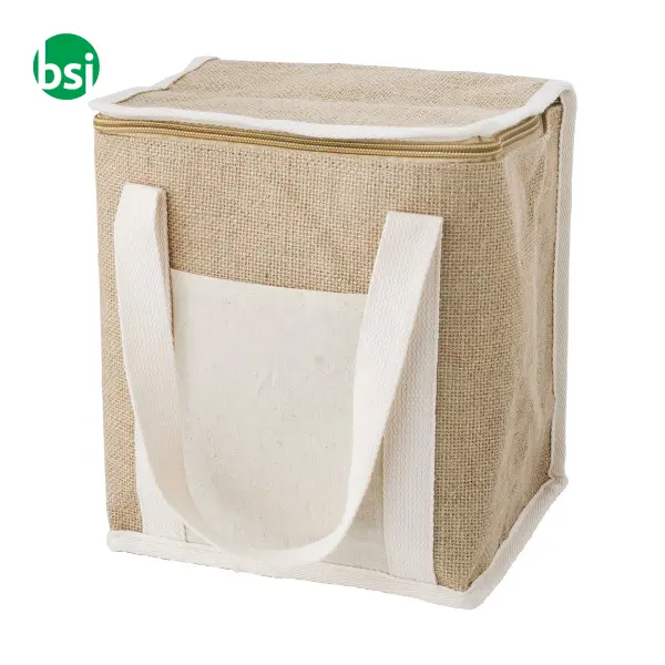 Borsa termica in juta personalizzabile Raveena -  3