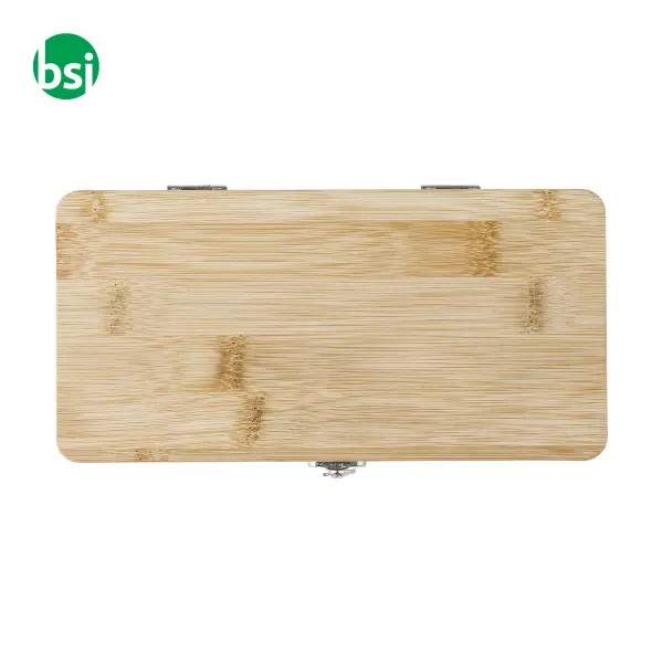 Set attrezzi 27 pezzi custodia in bamboo Elmar -  2