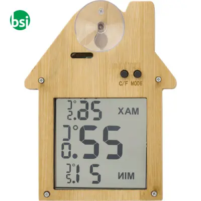 Stazione meteorologica in bamboo a forma di casa Lana - Immagine 3