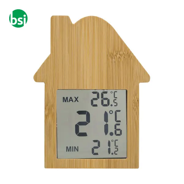 Stazione meteorologica in bamboo a forma di casa Lana -  2