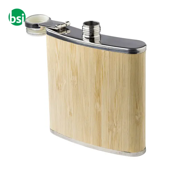 Fiaschetta in acciaio inox e bamboo Hayden -  3