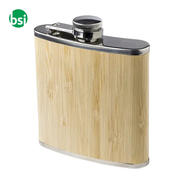 Fiaschetta in acciaio inox e bamboo Hayden -  1