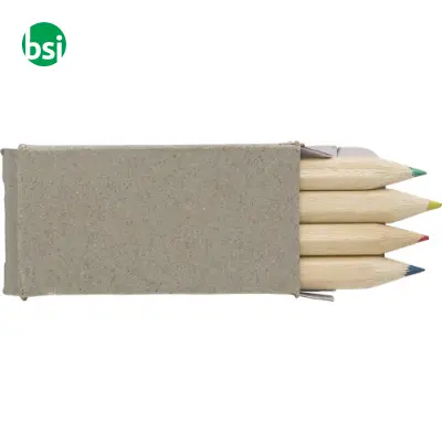 Set 4 mini matite in legno personalizzabili Kai - Immagine 3