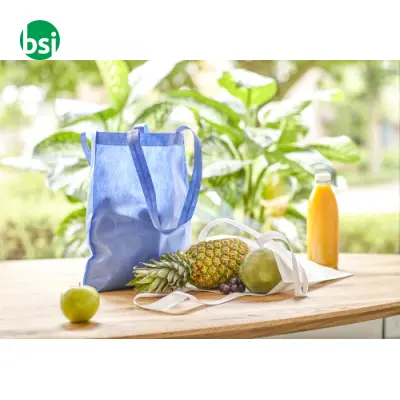 Shopping bag personalizzabile in TNT e rPET 80gr Ryder - Immagine 2