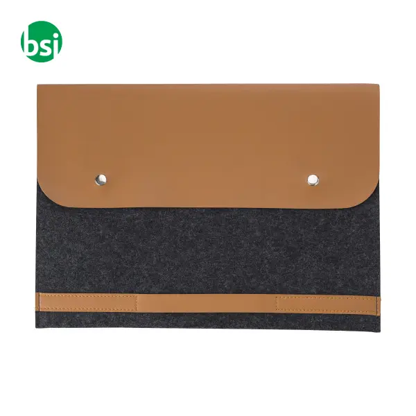 Borsa per laptop in feltro rPET Jonathan -  5