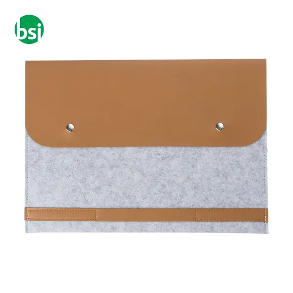 Borsa per laptop in feltro rPET Jonathan -  2